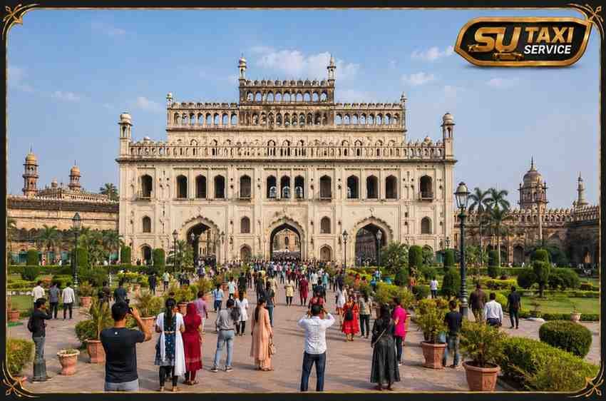Bara Imambara Lucknow – One Day Lucknow Local Sightseeing Tour by Car with SU TAXI SERVICE
