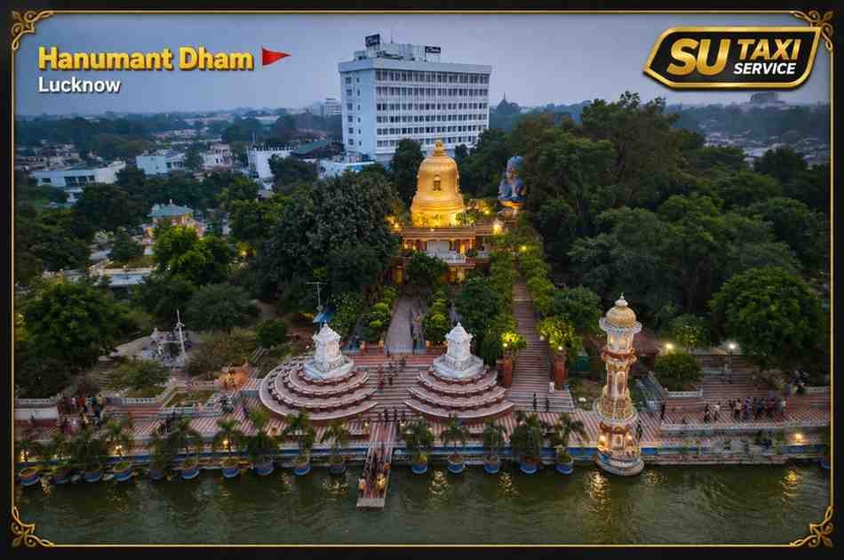 Hanumant Dham Lucknow on Gomti River – One Day Lucknow Local Sightseeing Tour by Car with SU TAXI SERVICE
