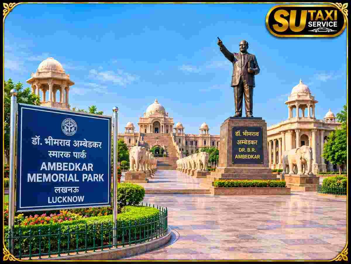 Ambedkar Memorial Park Lucknow – One Day Lucknow Local Sightseeing Tour by Car with SU TAXI SERVICE